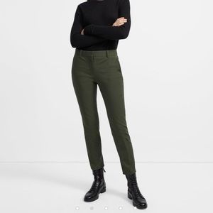 Theory Treeca Green Wool Pants